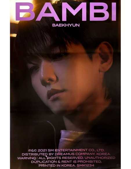 Poster Baekhyun Rd Mini Album Bambi Jewel Case Ver Random Ver