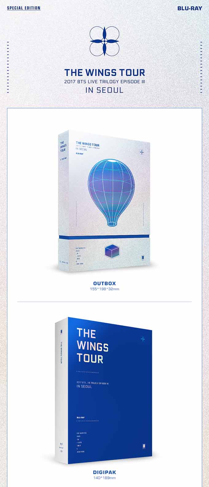 BTS THE WINGS TOUR 2017 in SEOUL Blu-rayTheWingsTour