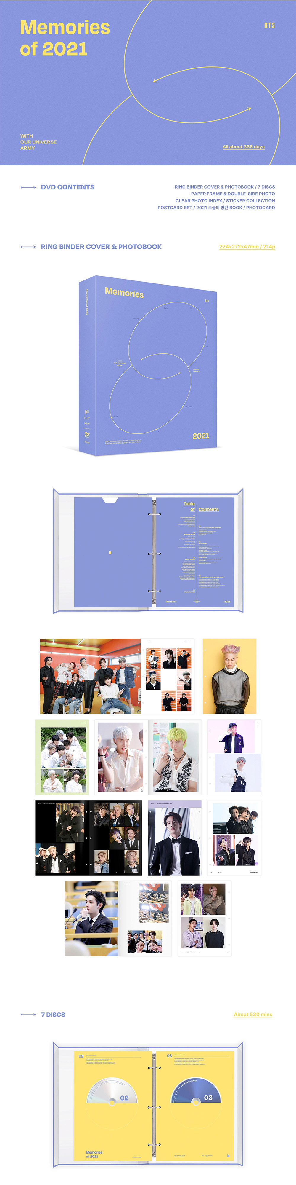 BTS Memories Of 2021 DVD BTS Memories Of 2021 DVD