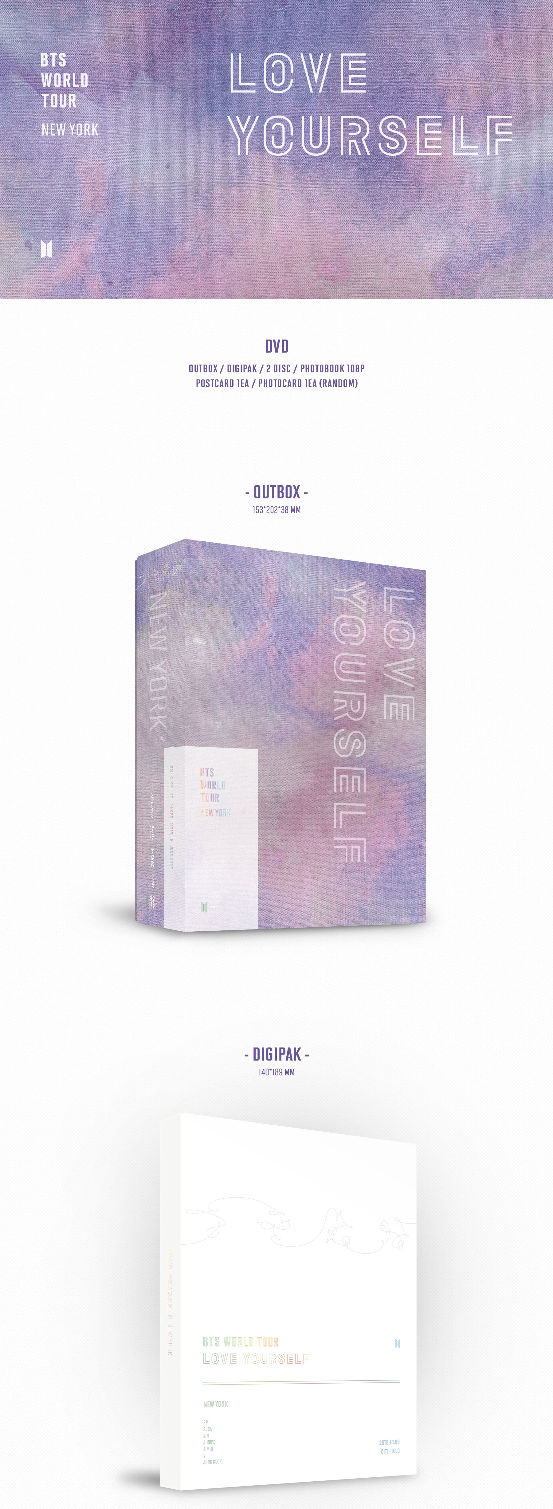 BTS World Tour 'Love Yourself' New York DVD