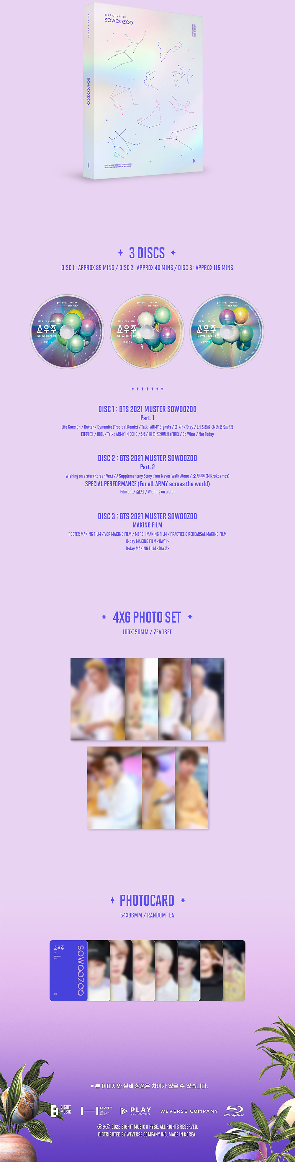 BTS 2021 Muster - Sowoozoo Blu-Ray – Choice Music LA