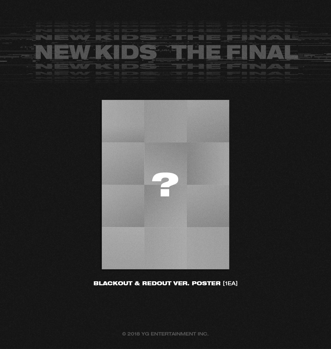 iKON 2CD+Photocard+1Poster NEW KIDS : THE FINAL REDOUT+BLACKOUT ver. SET 
