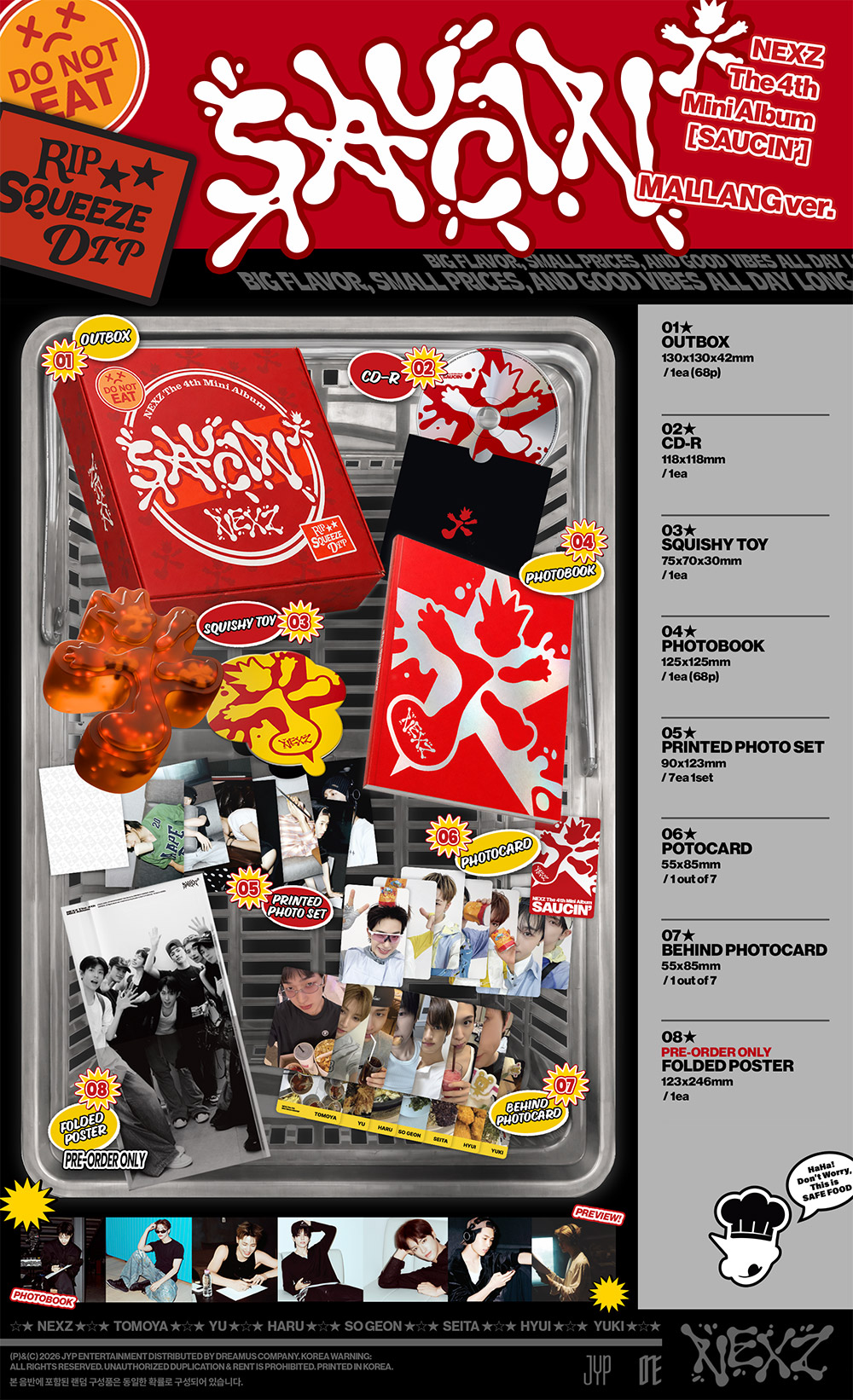 NEXZ 4th Mini Album - SAUCIN (MALLANG Ver.) CD kpoptown.com