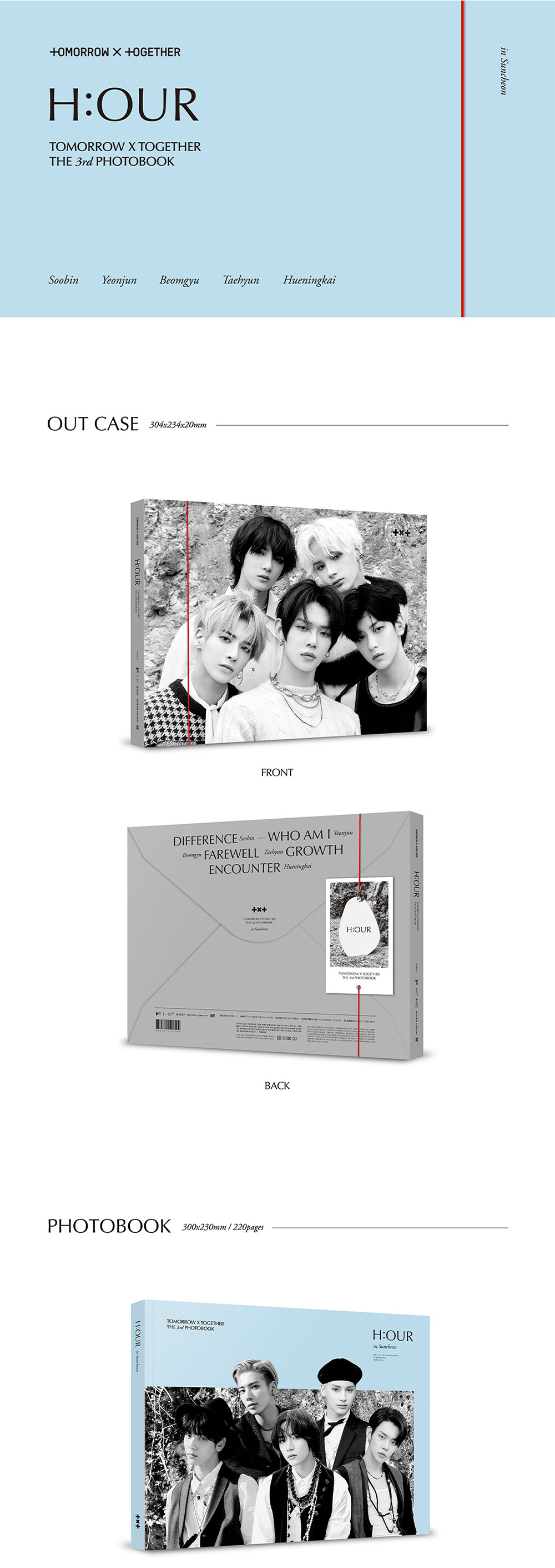 TXT 3rd Photobook - H: Our In Suncheon Set (Photobook + Extended Edition)