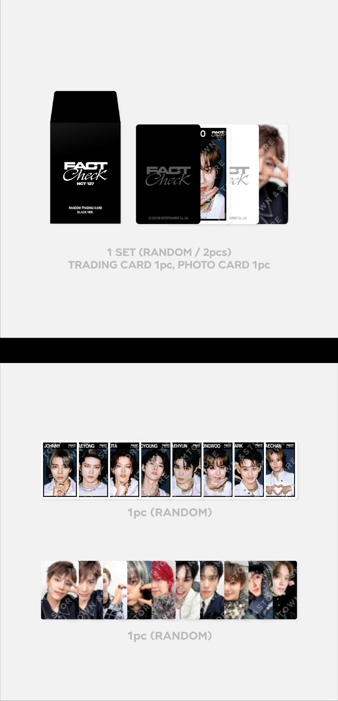 NCT 127 - Trading Card Set [FACT CHECK] (Black)