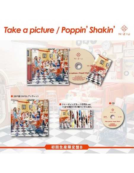 [Japanese Edition] NiziU 2nd Single Album - Take a picture / Poppin'  Shakin' (1st Limited Edition Ver.B) CD