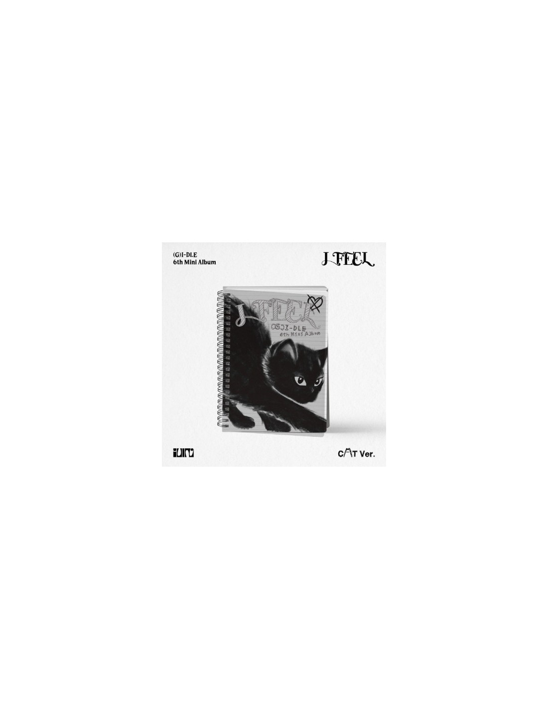 (G)I-DLE 6th Mini Album - I feel (Cat Ver.) CD + Poster