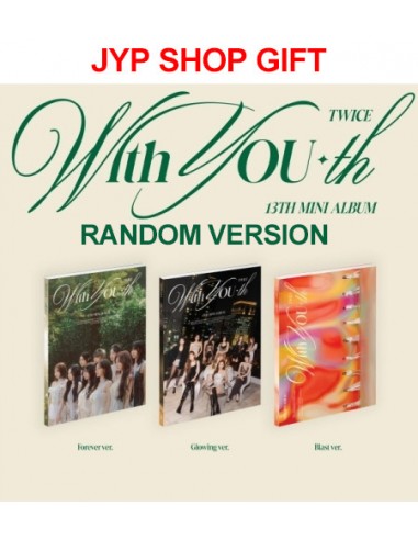 [JYP Shop Gift] TWICE 13th Mini Album - With YOU-th (Random Ver.) CD + Poster