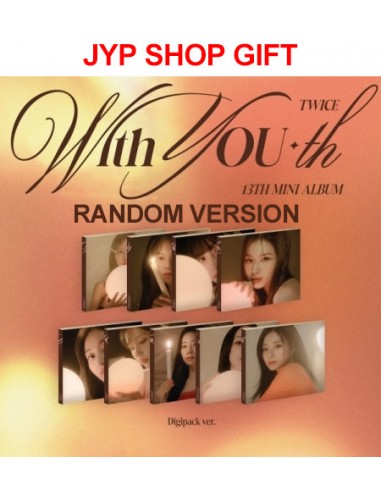 [JYP Shop Gift][DIGIPACK] TWICE 13th Mini Album - With YOU-th (Random Ver.) CD
