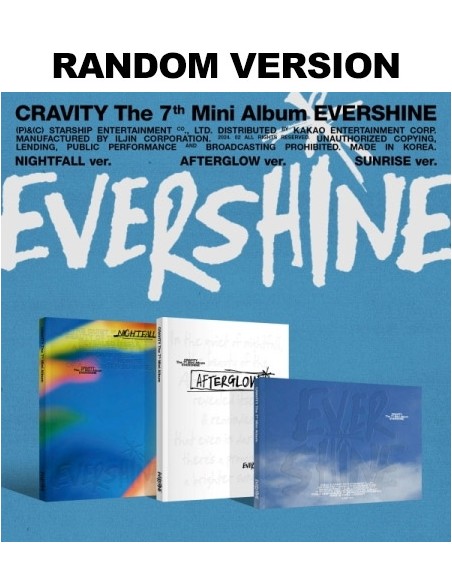 CRAVITY 7th Mini Album - EVERSHINE (Random Ver.) CD