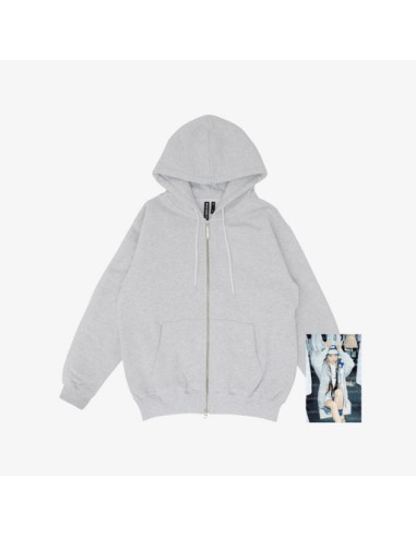 LE SSERAFIM LE SSERAFIM Goods - Zip-up Hoodie (Melange Grey)