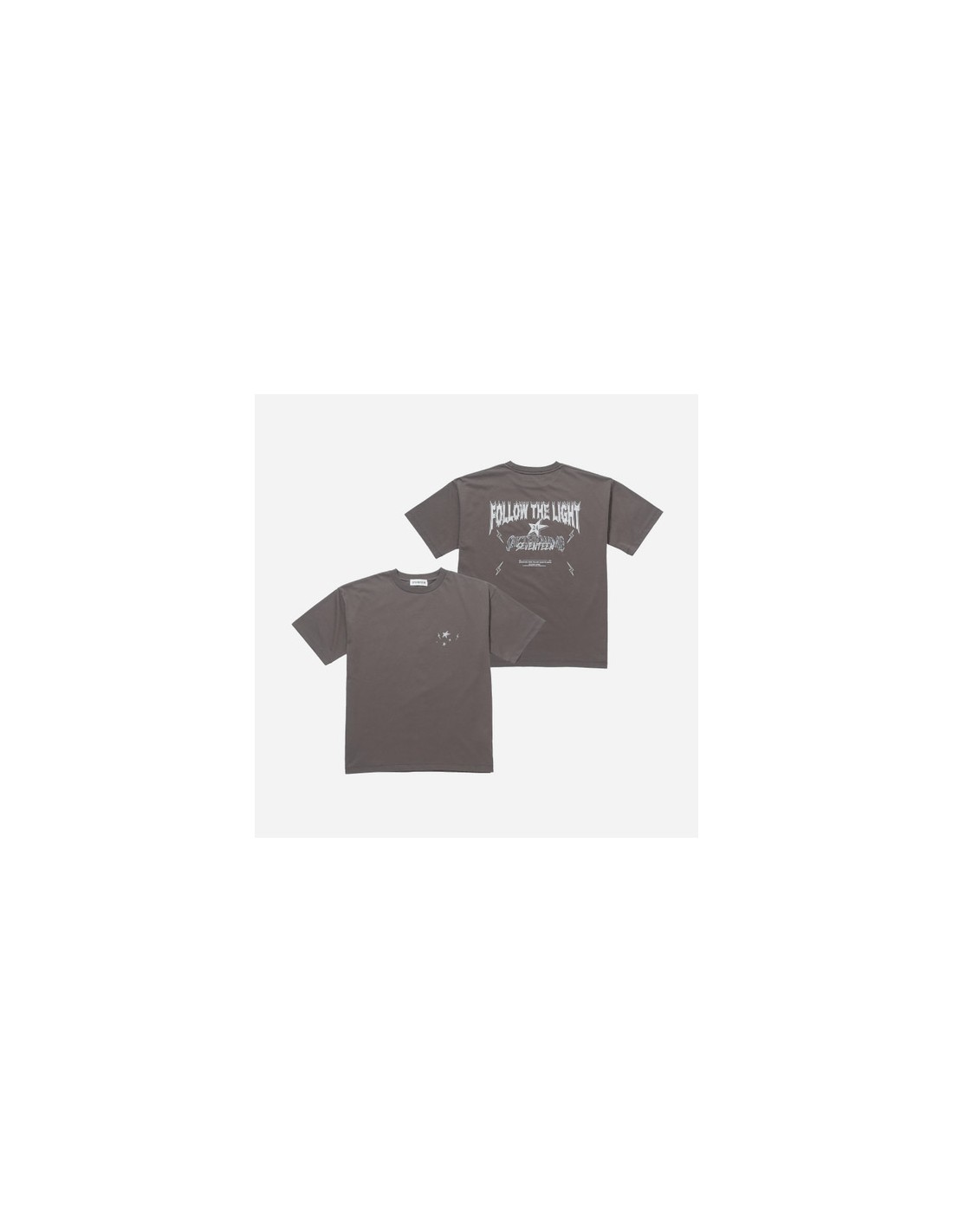 SEVENTEEN FOLLOW AGAIN JAPAN Goods - S/S T-Shirt (Gray) kpoptown.com