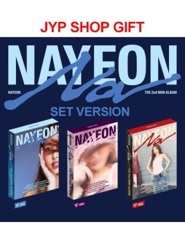 [JYP Shop Gift][SET] NAYEON 2nd Mini Album - NA (SET Ver.) 3CD + 3Poster
