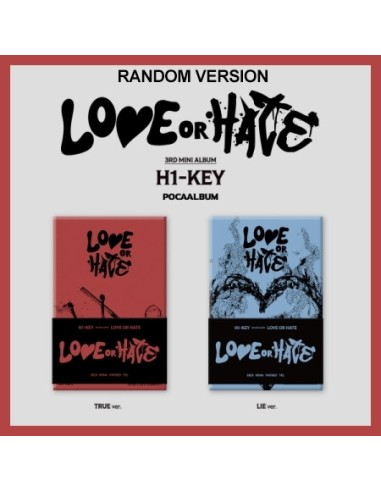 [Smart Album] H1-KEY 3rd Mini Album - LOVE or HATE (Random Ver.) POCA