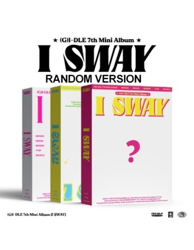 (G)I-DLE 7th Mini Album - I SWAY (Random Ver.) CD + Poster