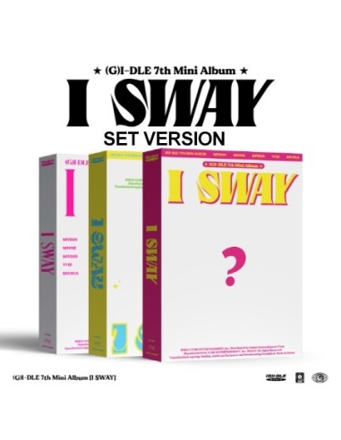 [SET] (G)I-DLE 7th Mini Album - I SWAY (SET Ver.) 3CD + 3Poster