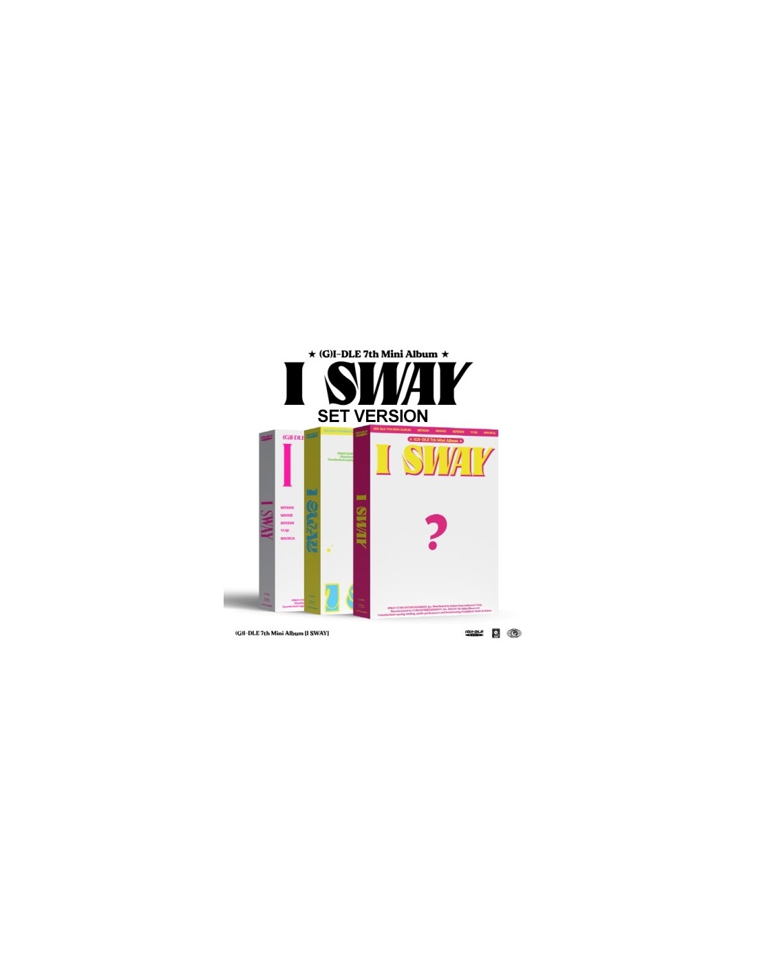 [SET] (G)I-DLE 7th Mini Album - I SWAY (SET Ver.) 3CD + 3Poster kpoptown.com