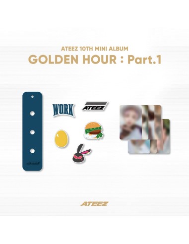 ATEEZ GOLDEN HOUR : Part.1 Goods - SILICONE CHARM KEYRING SET