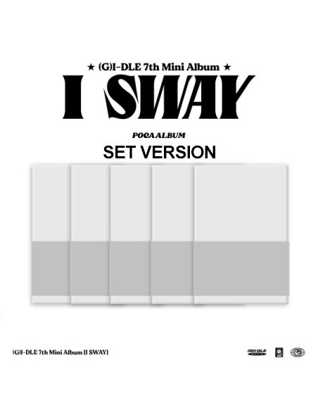 [Smart Album][SET] (G)I-DLE 7th Mini Album - I SWAY (SET Ver.) 5POCA ...