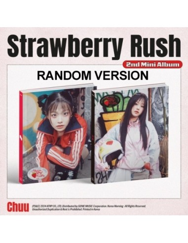 CHUU 2nd Mini Album - Strawberry Rush (Random Ver.) CD + Poster