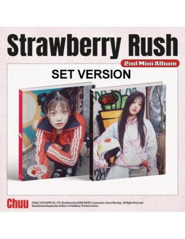 [SET] CHUU 2nd Mini Album - Strawberry Rush 2CD + 2Poster