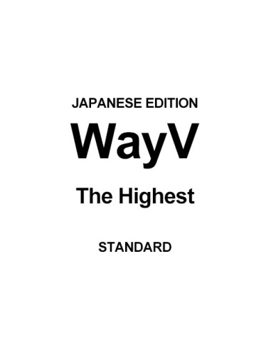 [Japanese Edition] WayV Album - The Highest (Standard) CD