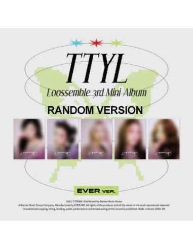 [Smart Album] Loossemble 3rd Mini Album - TTYL (Random Ver.) EVER MUSIC ALBUM