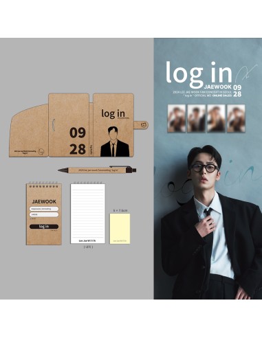 LEE JAE WOOK log in Goods - ECO-FRIENDLY BAMBOO POCKET BALL PEN AND NOTEBOOK