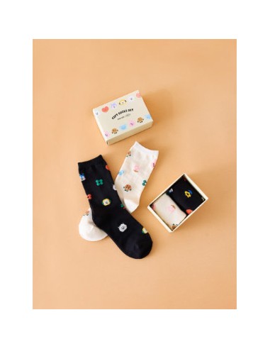 BT21 Basic Goods - Daily Socks Jacquard Set 2EA