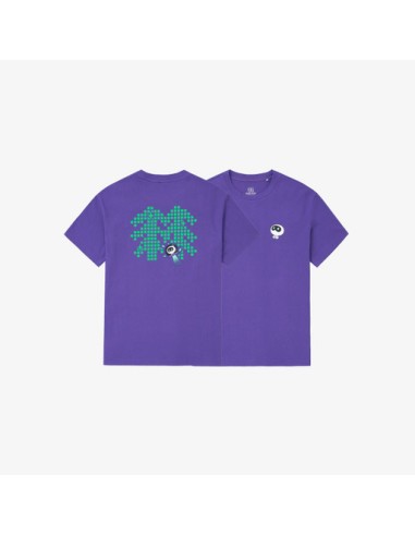 [2nd Pre Order] BTS Wootteo X KOLON SPORT Goods - Graphic Short sleeve T-shirts (Purple)