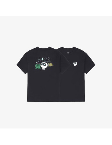 [2nd Pre Order] BTS Wootteo X KOLON SPORT Goods - Graphic Short sleeve T-shirts (Black)