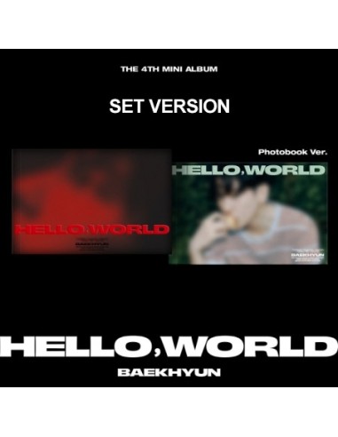 [Photobook][SET] BAEKHYUN 4th Mini Album - HELLO, WORLD (SET Ver.) 2CD