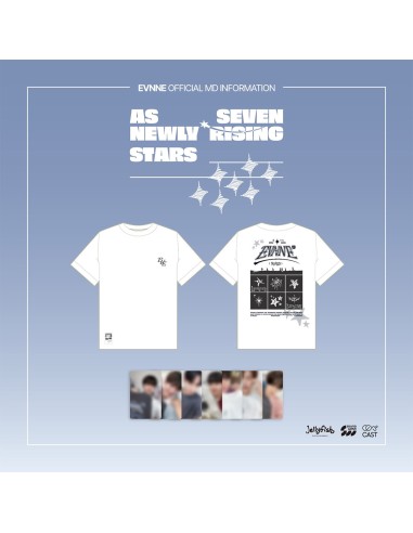 [Pre Order] EVNNE AS SEVEN NEWLY RISING STARS Goods - T-SHIRT WHITE