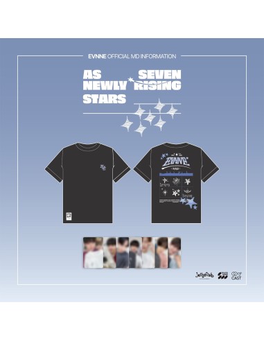 [Pre Order] EVNNE AS SEVEN NEWLY RISING STARS Goods - T-SHIRT BLACK