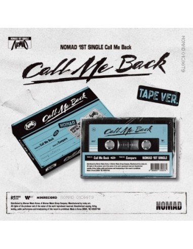 NOMAD 1st Single Album - Call Me Back (TAPE Ver.) Cassette Tape