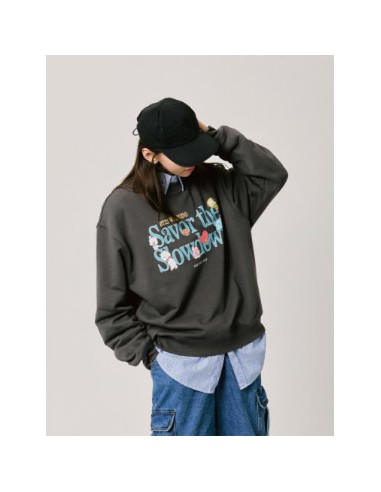 BT21 BASIC Goods - GROUP Sweatshirt Charcoal