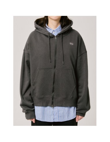 BT21 BASIC Goods - UNIT 2 Hoodie Zip-up Charcoal