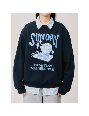 BT21 BASIC Goods - SHOOKY Sweatshirt Navy