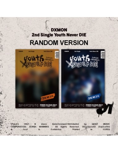 DXMON 2nd Single Album - Youth Never DIE (Random Ver.) CD