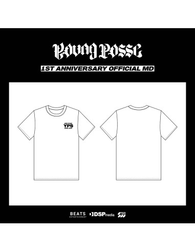 [Pre Order] YOUNG POSSE 1ST ANNIVERSARY Goods - SHORT SLEEVED T-SHIRT