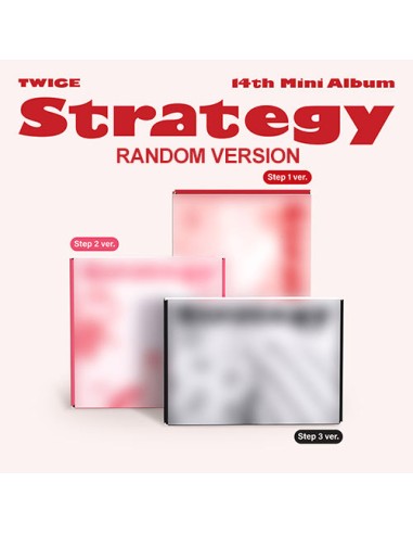 TWICE 14th Mini Album - STRATEGY (Random Ver.) CD + Poster