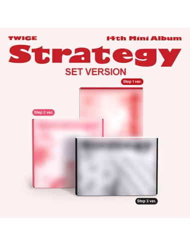 [SET] TWICE 14th Mini Album - STRATEGY (SET Ver.) 3CD + 3Poster