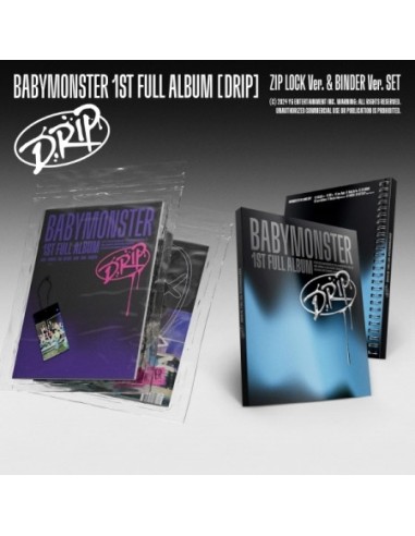 [SET] BABYMONSTER 1st Album - DRIP (BINDER / ZIP LOCK Ver.) 2CD