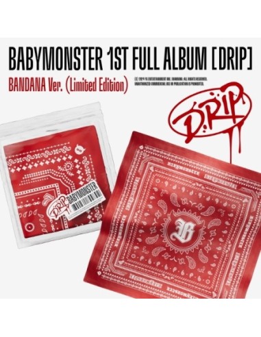 [Limited Edition] BABYMONSTER 1st Album - DRIP (BANDANA Ver.) CD