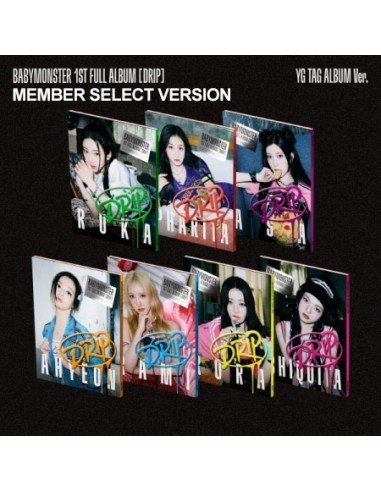 [Smart Album] BABYMONSTER 1st Album - DRIP (Member Select Ver.) YG TAG ALBUM Ver.