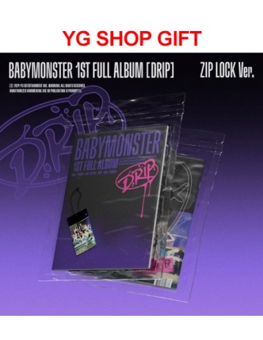 [YG Shop Gift] BABYMONSTER 1st Album - DRIP (ZIP LOCK Ver.) CD