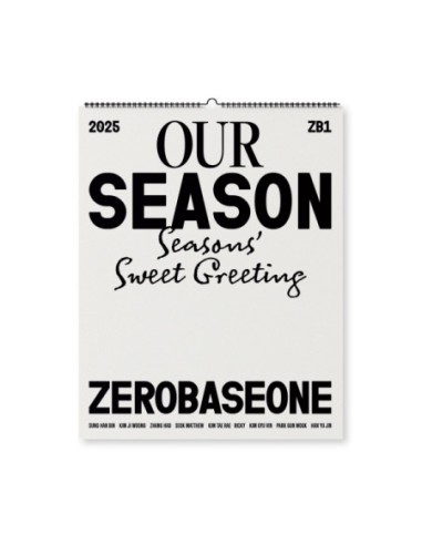 [WALL CALENDAR] ZEROBASEONE 2025 SEASON’S GREETINGS [OUR Season]