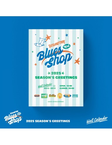 YOUNGTAK 2025 SEASONS GREETINGS Wall Calendar [YOUNGTAK And Blues Shop]