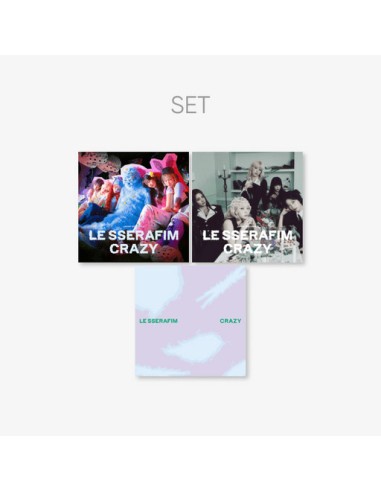 [Japanese Edition][SET] LE SSERAFIM 3rd Single Album - CRAZY (3 SET) 3CD