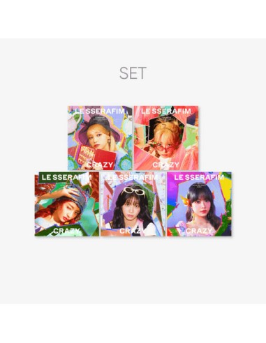 [Japanese Edition][SET] LE SSERAFIM 3rd Single Album - CRAZY (Solo Jacket 5SET) 5CD